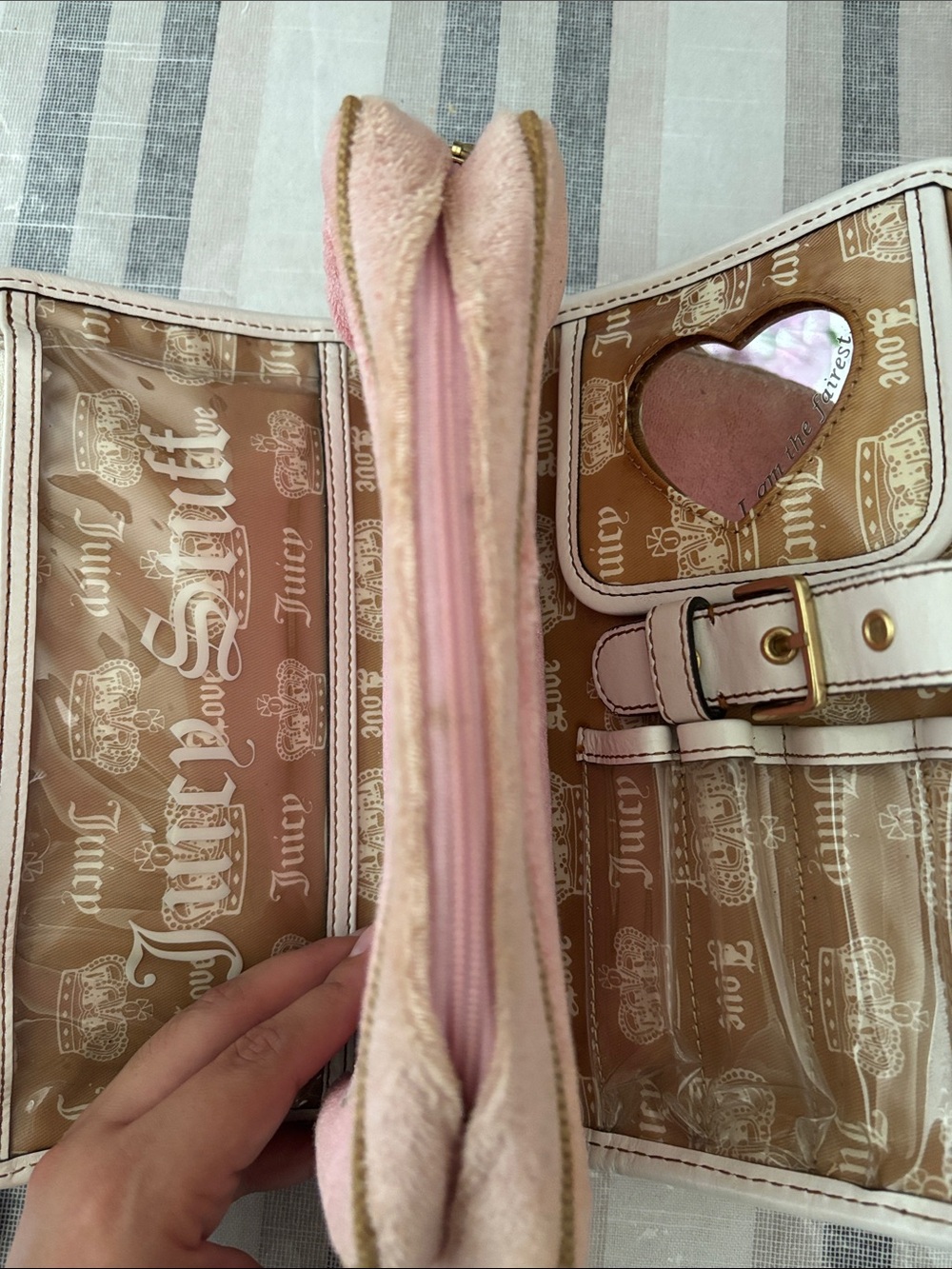 Vintage Pink Juicy Couture Makeup/Toiletry Bag - Picture 6 of 7